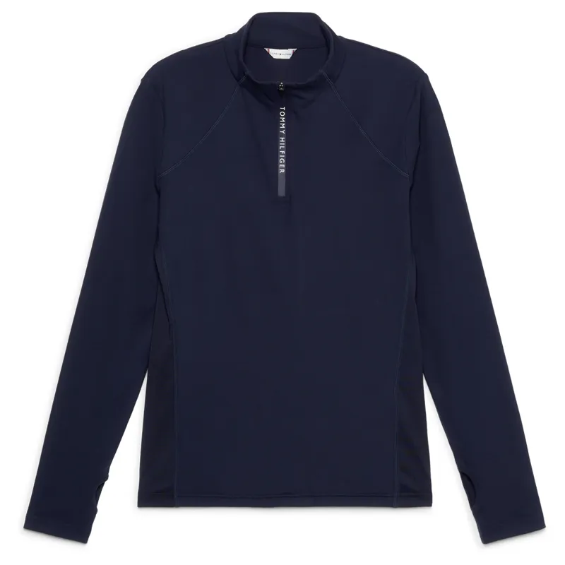 Tommy Hilfiger Women's Thermo 1/4 Zip Base Layer - Desert Sky